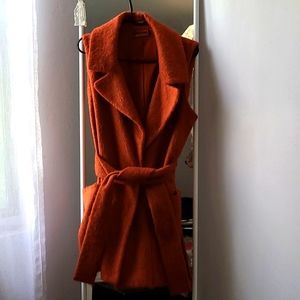 Diane von Furstenberg wool mohair alpaca vest top
